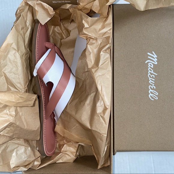 Madewell The Boardwalk Risa Rose Dust Flip Flop NWT - Picture 12 of 13